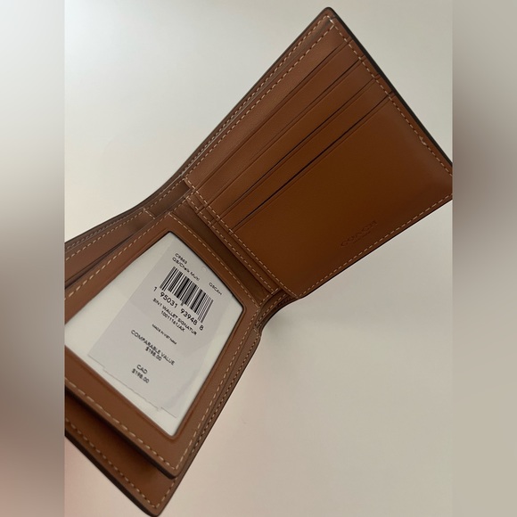 New Coach 3 In 1 Wallet In Rainbow Signature Canvas - Picture 6 of 8